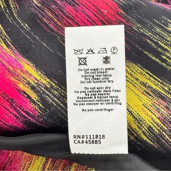 Michael Kors Collection Printed Shantung Silk Blend Pencil Skirt 2 - Picture 10 of 12